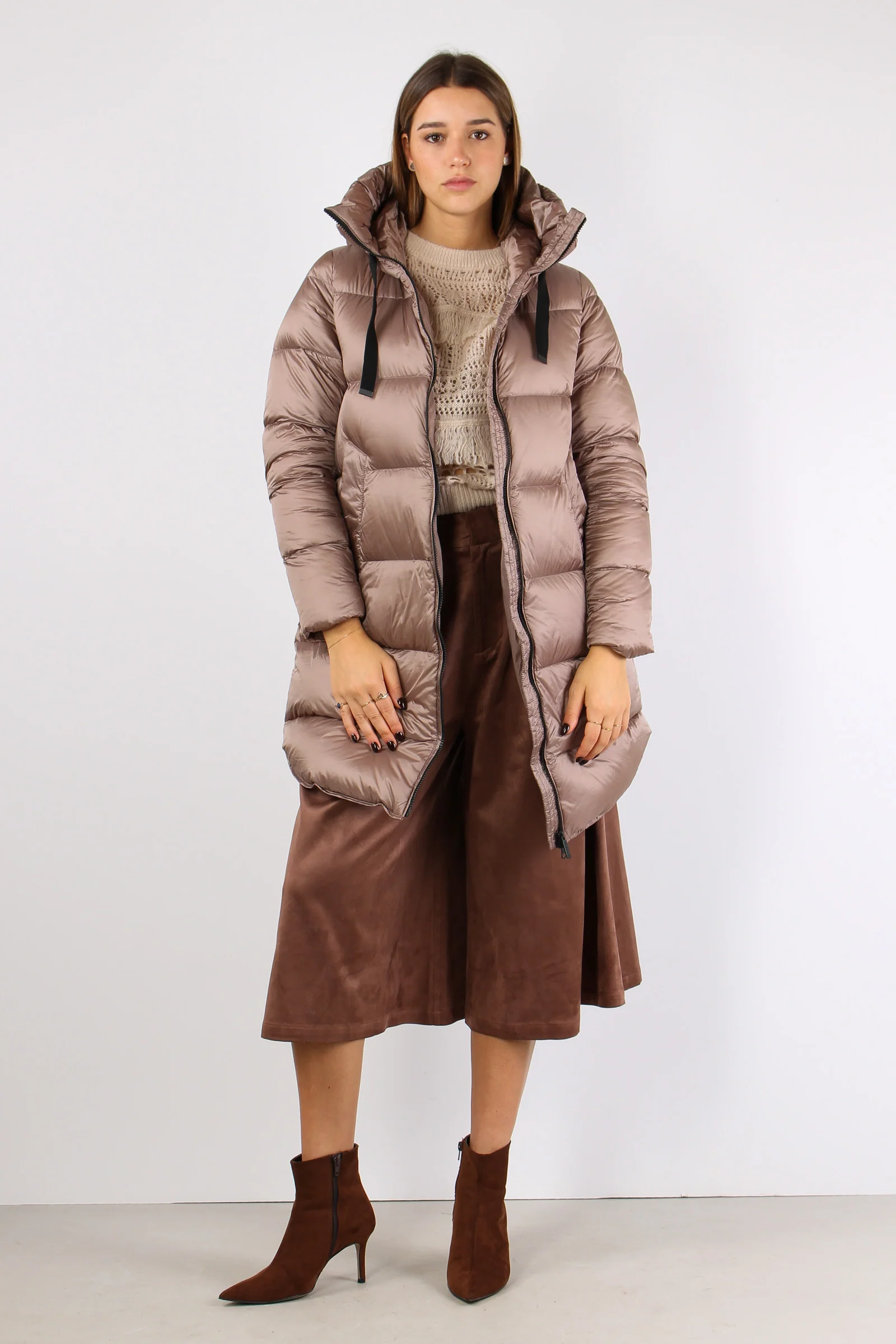 Piumino Nylo Cangiante Taupe - immagine 3