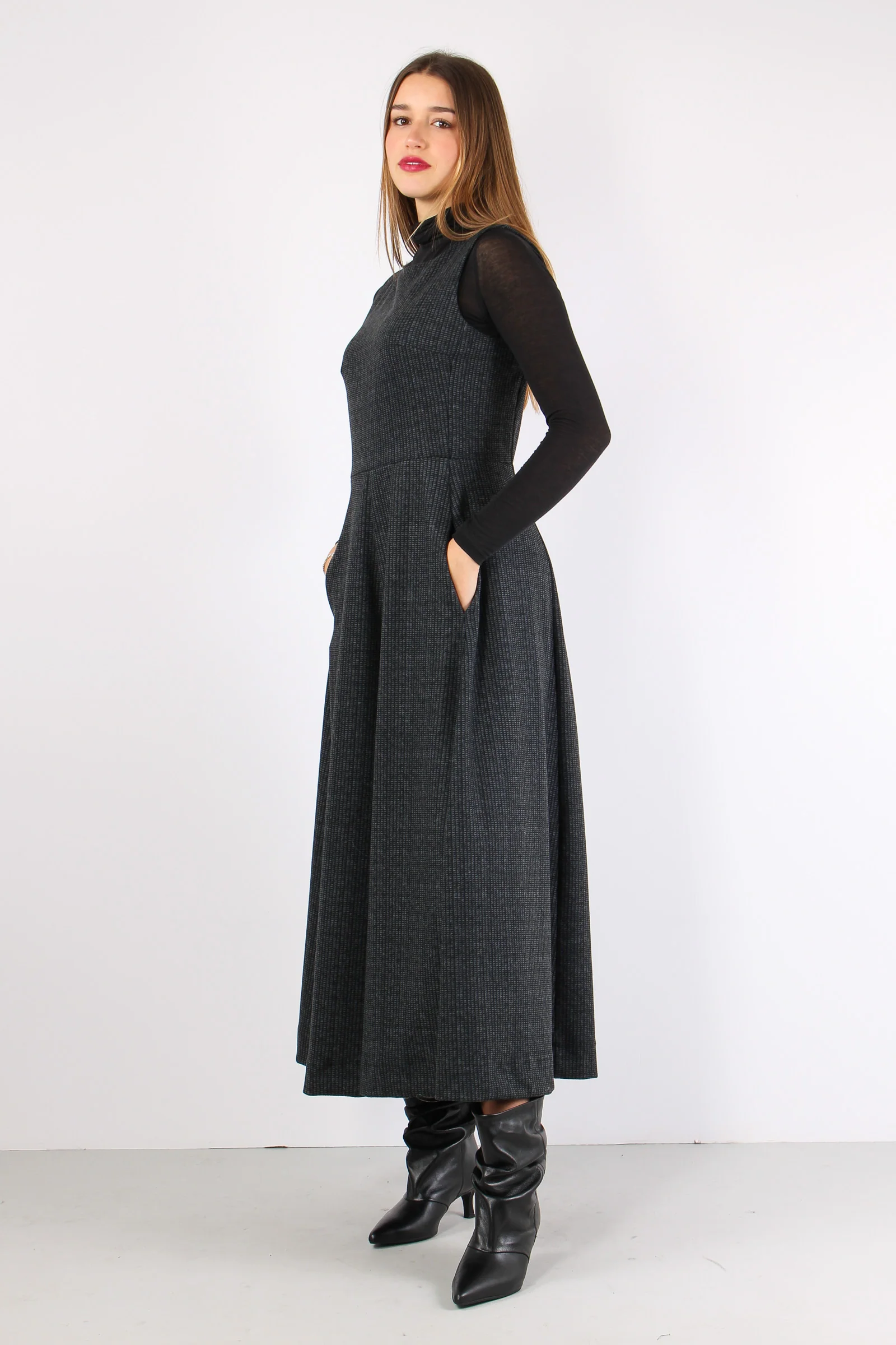 Tuta Pantalone Palazzo Grigio/nero - immagine 6