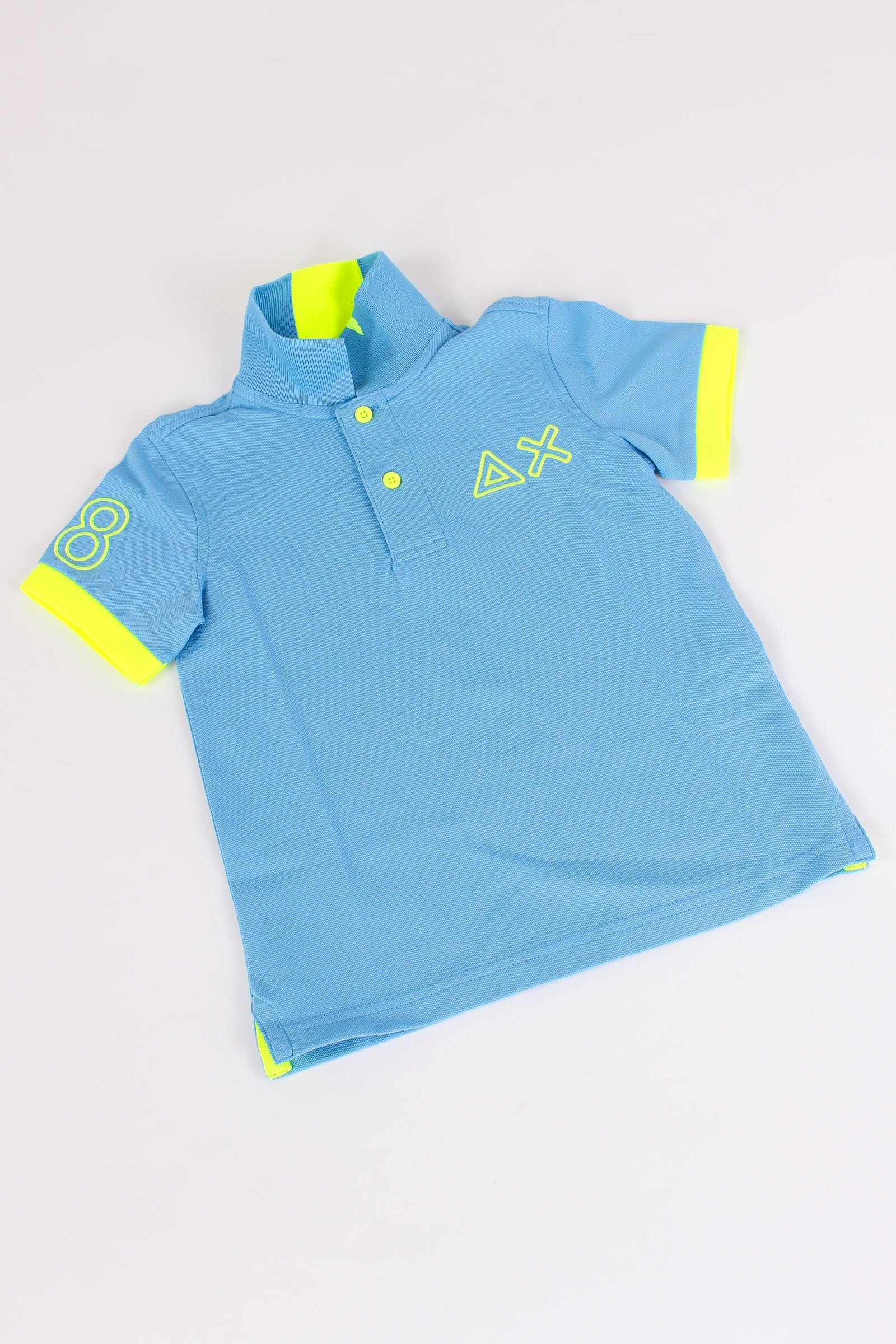 Polo Piquet Profilo Fluo Avio - immagine 5