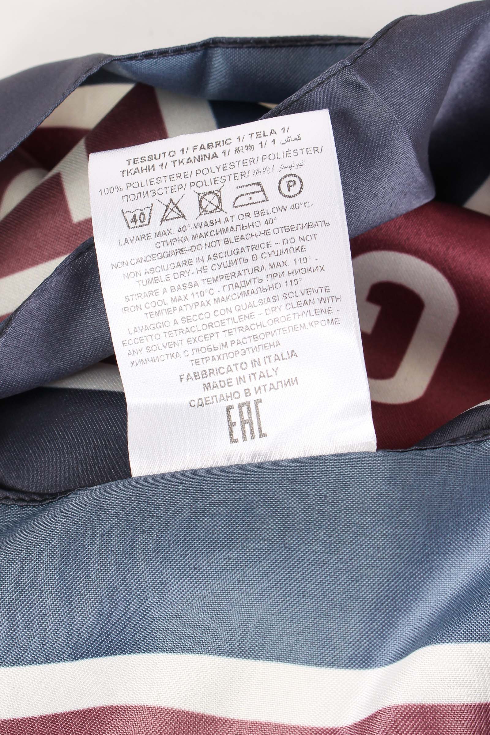 Foulard Bande Logo Blu Scuro - immagine 7