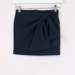 Gonna Fiocco Assimetrico Blu