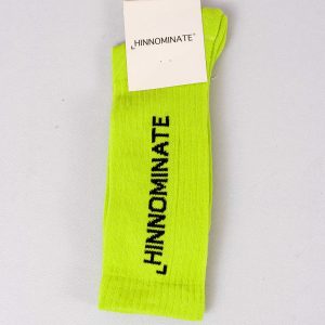 Calzini Scritta Verde Mela