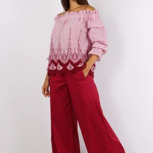 Top Riga Sangallo Bianco/rosso