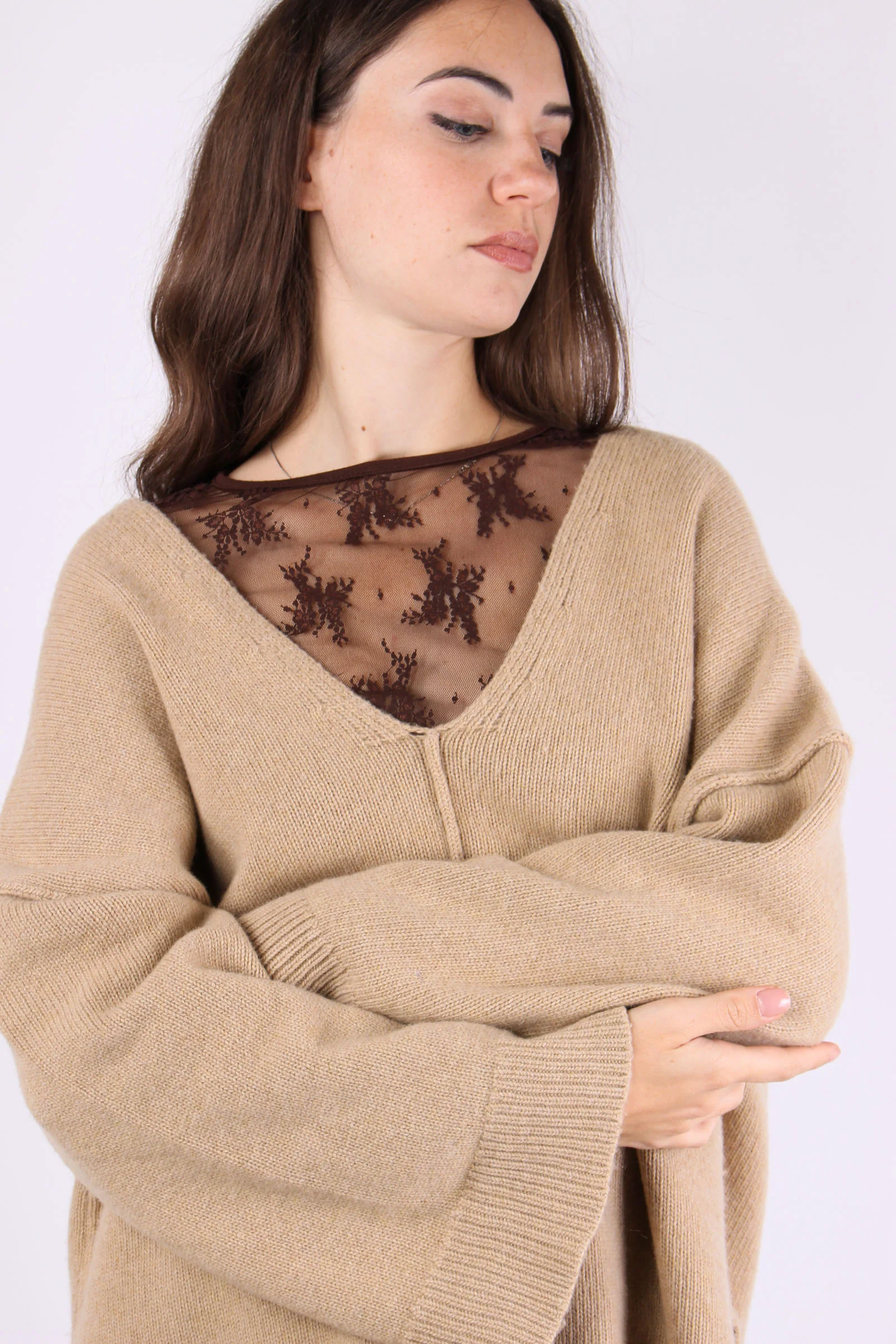 Maglia Scavo V Avanti Dietro Tortora - immagine 9