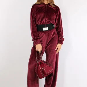 Felpa Corta Ciniglia Bordeaux