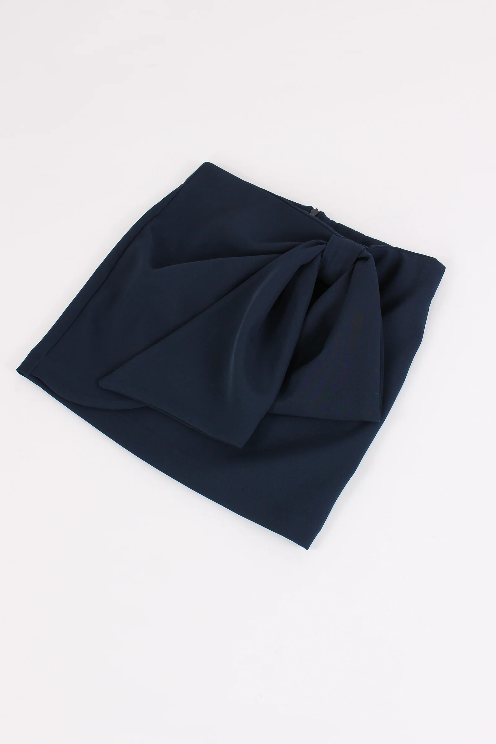 Gonna Fiocco Assimetrico Blu - immagine 4