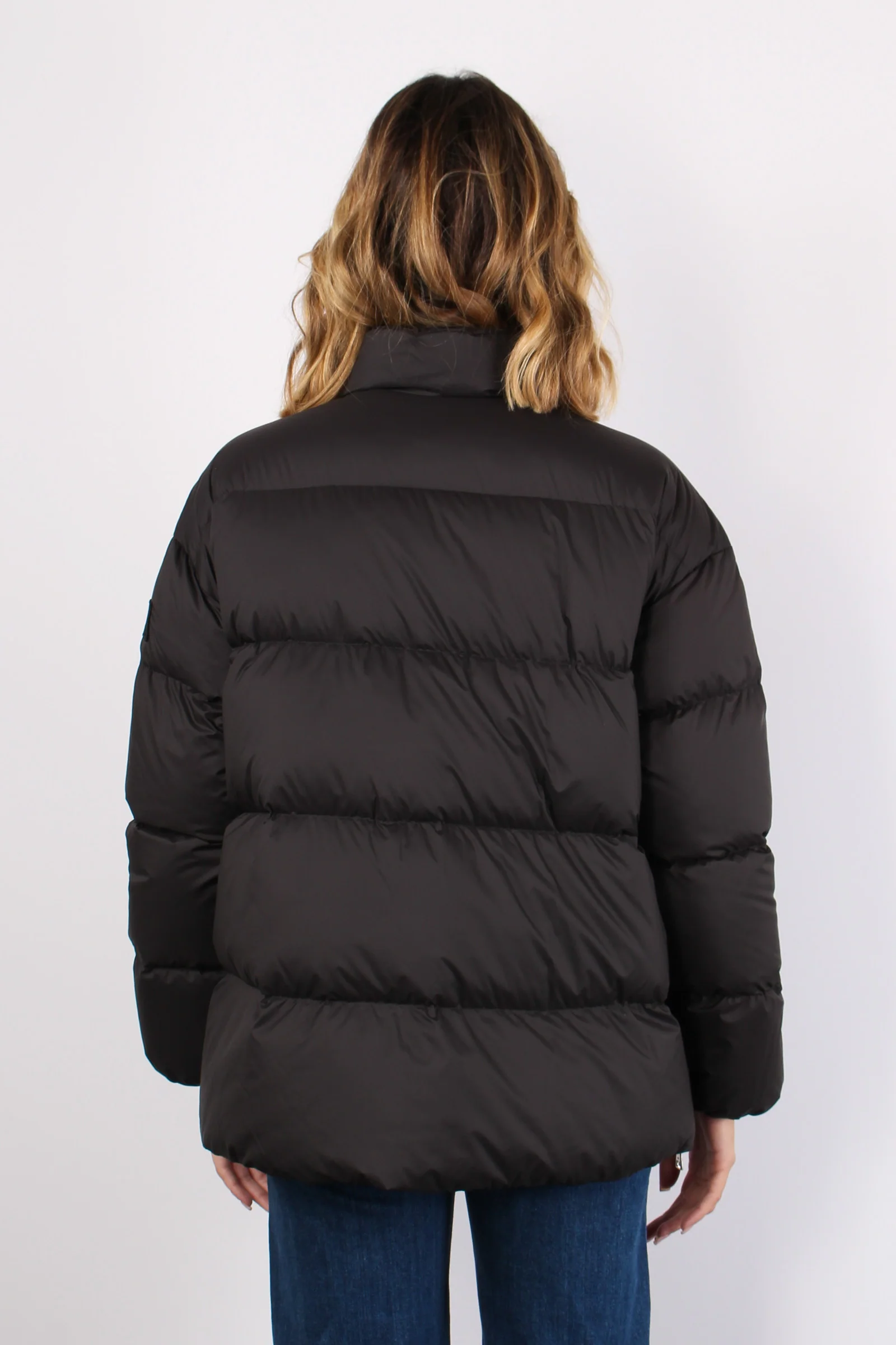 Piumino Over Maxi Zip Noir/noir - immagine 4