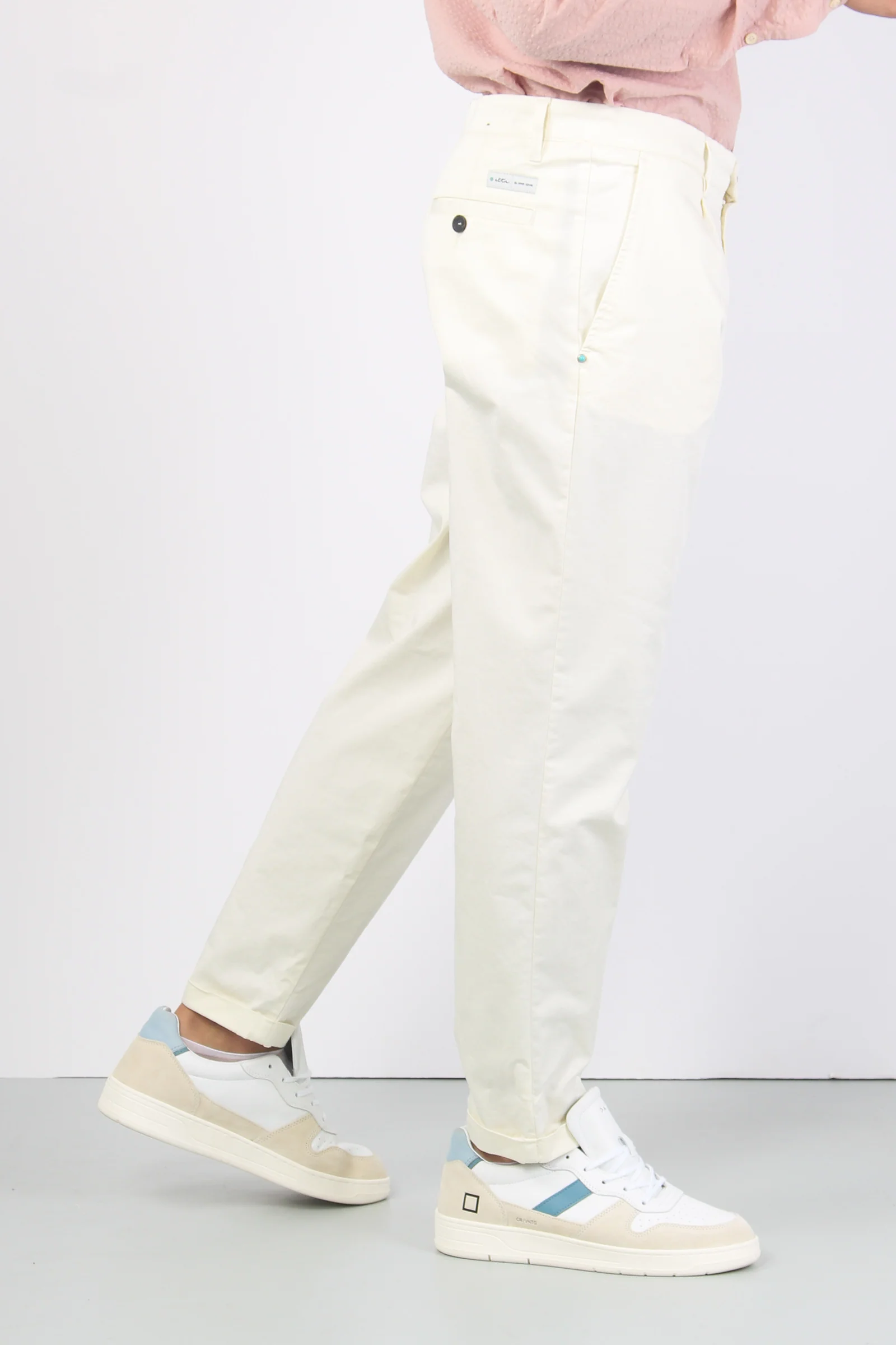 Tester Pantalone Rasatello Latte - immagine 5