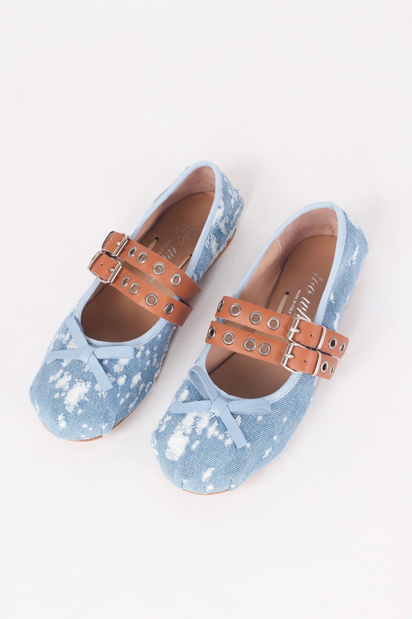 Ballerina Fibbia Borchie Vera Jeans/camel - immagine 7