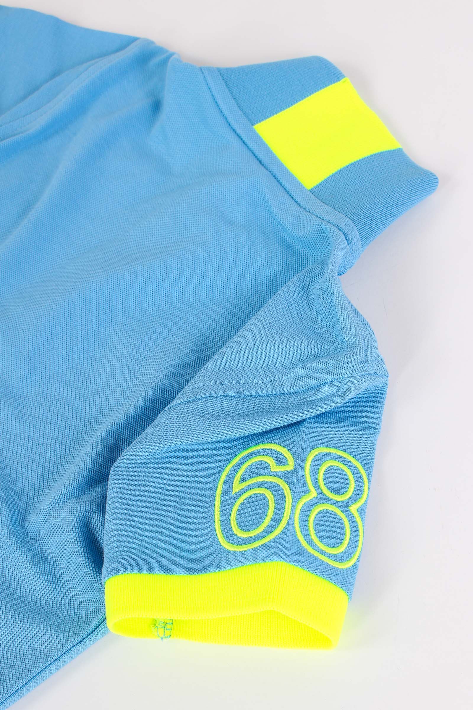 Polo Piquet Profilo Fluo Avio - immagine 6