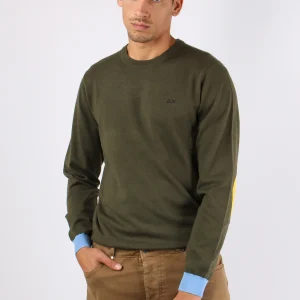 Maglia Misto Lana Toppa Contra Militare