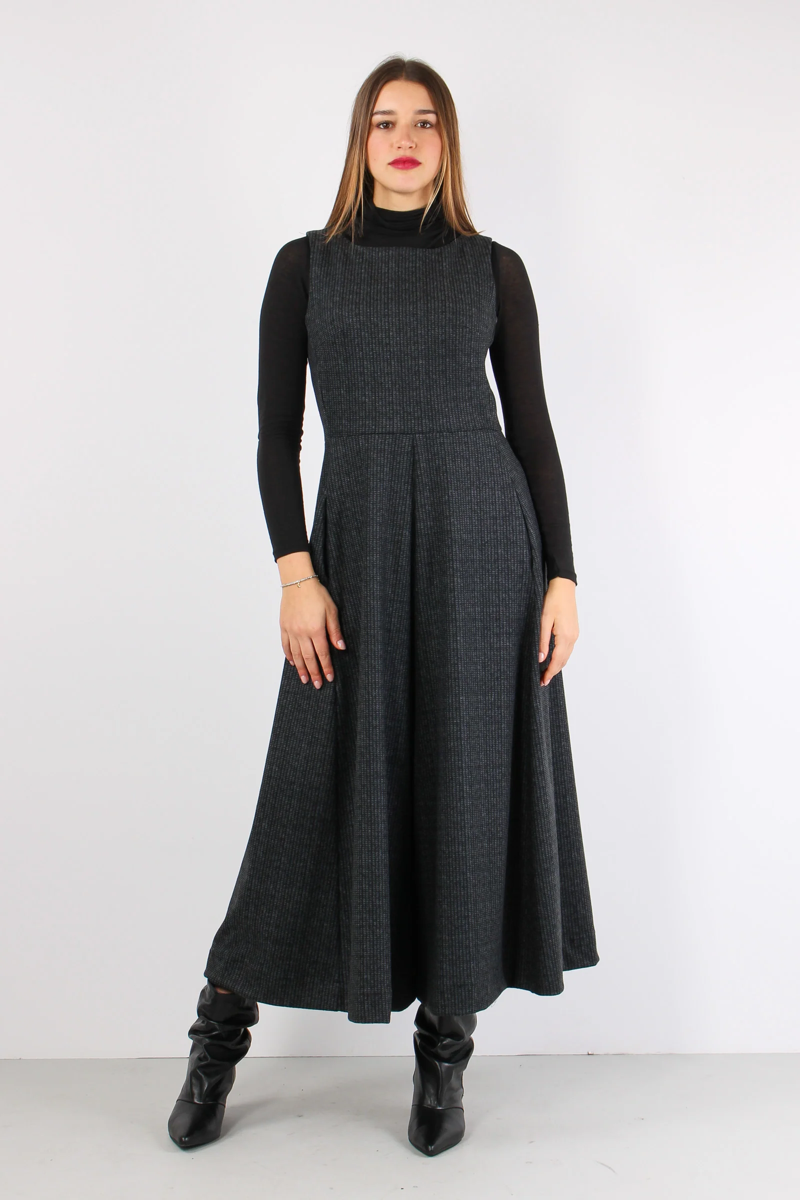 Tuta Pantalone Palazzo Grigio/nero - immagine 4