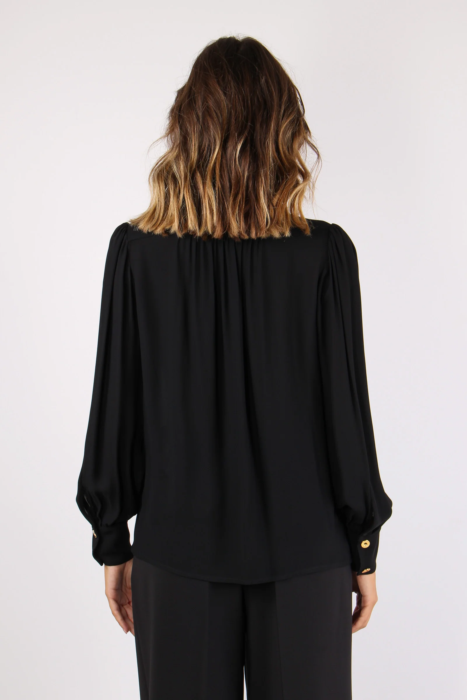 Camicia Collo Catena Nero - immagine 7