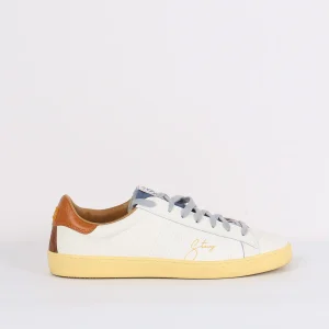 Sneakers Pelle Milk/sky