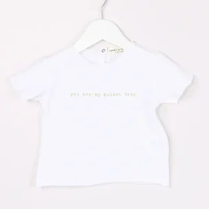 T-shirt Scritta Bianco