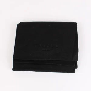 Sciarpa Basica Logo Ricamo Nero