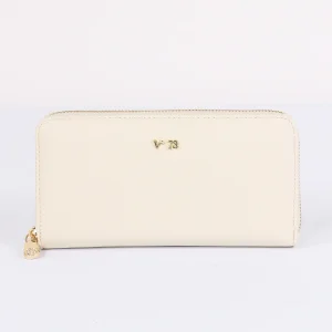 Keira Portafoglio Zip Around Off White