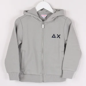 Felpa Full Zip Basica Grigio