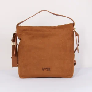 Danielle Sacca Hobo Ecocamoscio Cuoio