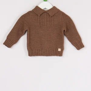 Pullover Polo Lana Merinos Caffe