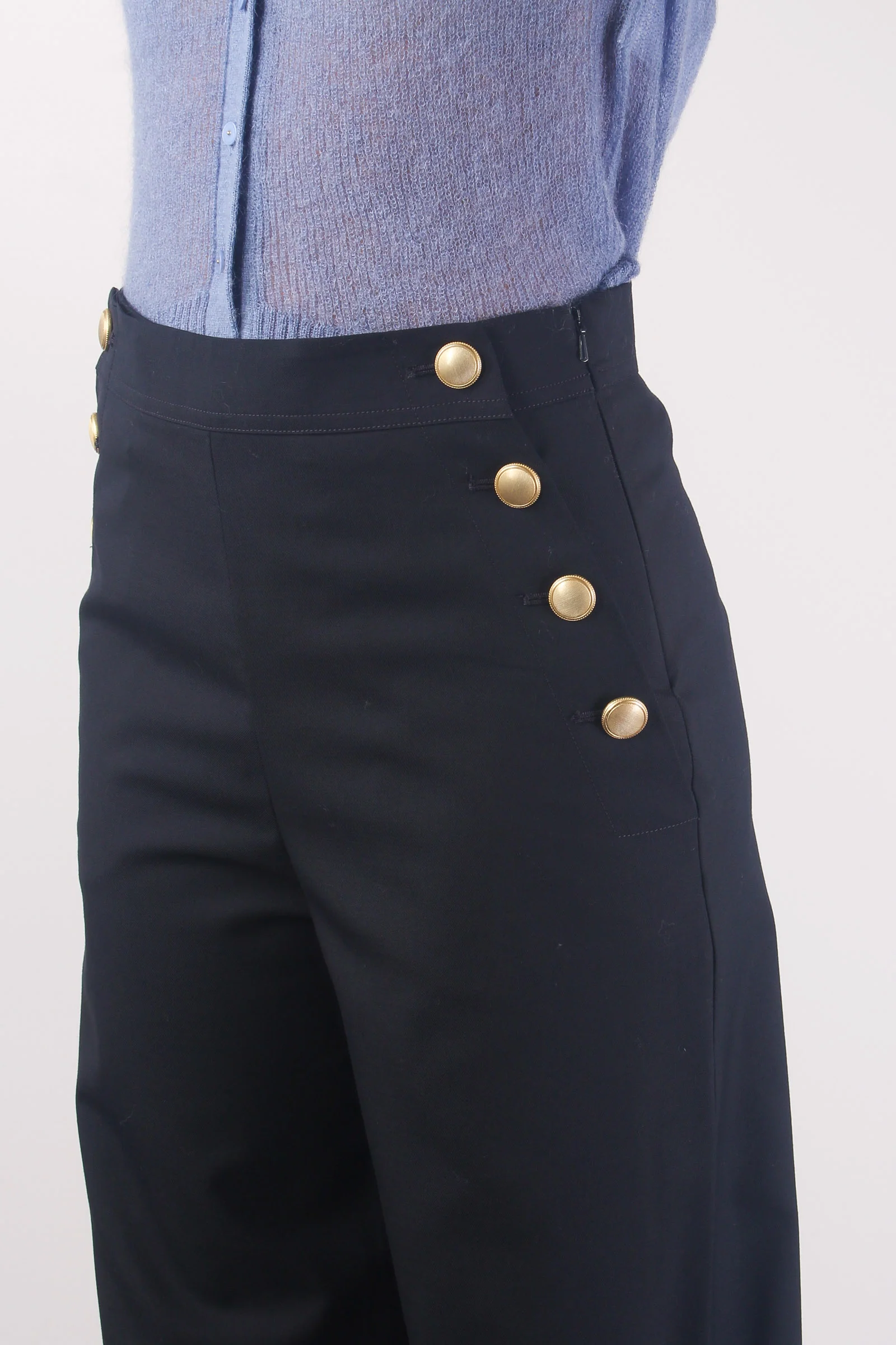 Cammeo Pantalone Palazzo Bot Blu - immagine 7