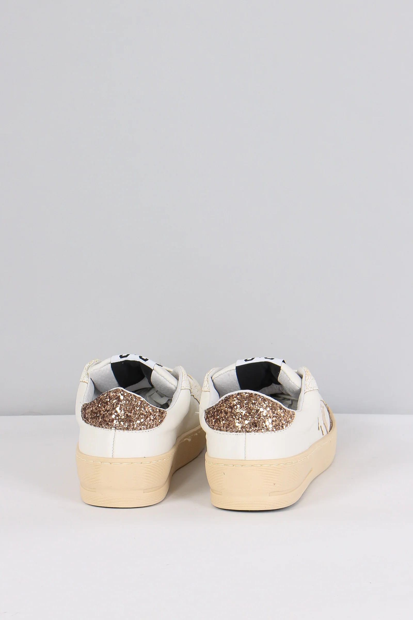 Sneakers Enjoy Star Glitter Bianco/oro - immagine 4