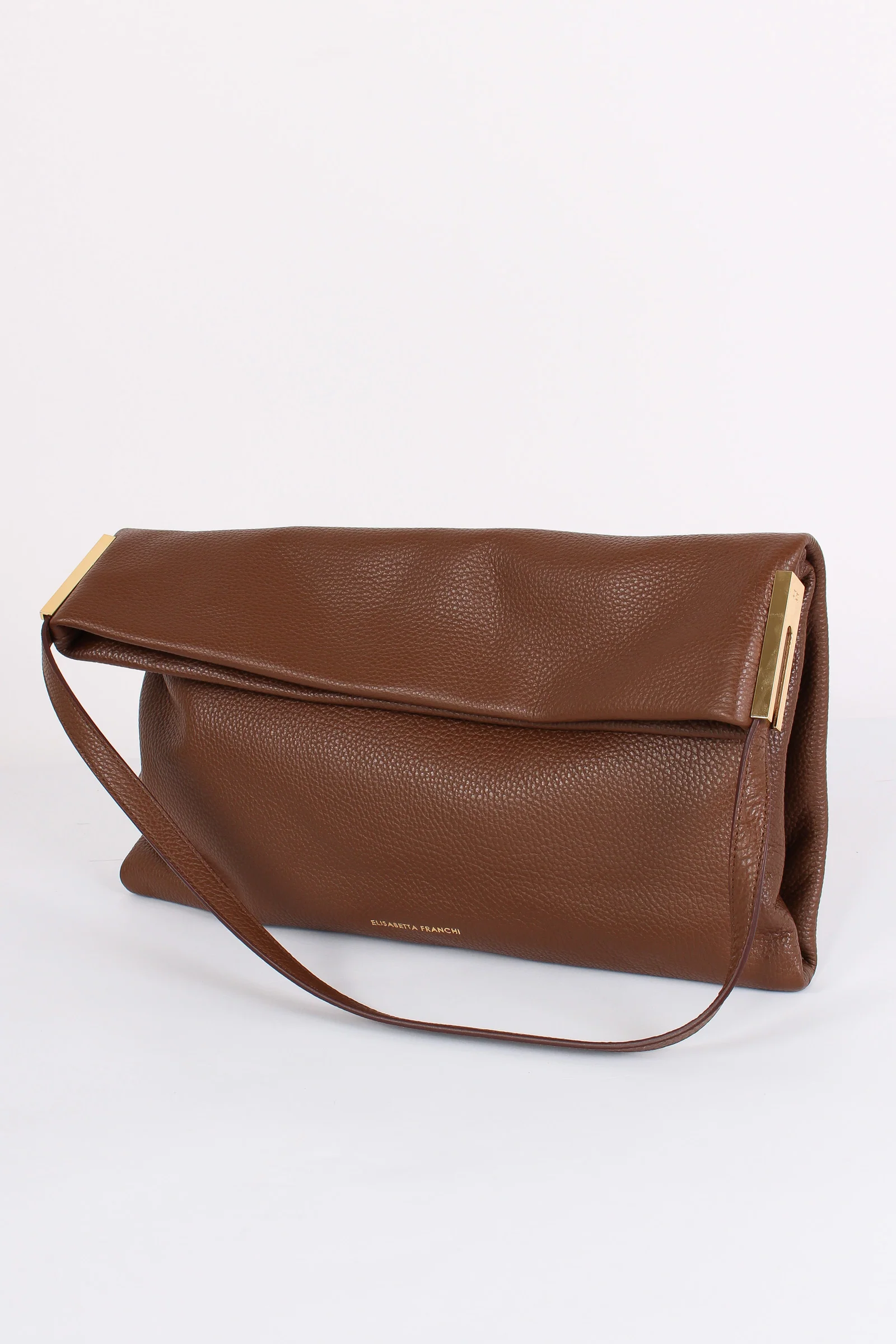 Borsa Pelle Piegata Coffee - immagine 4