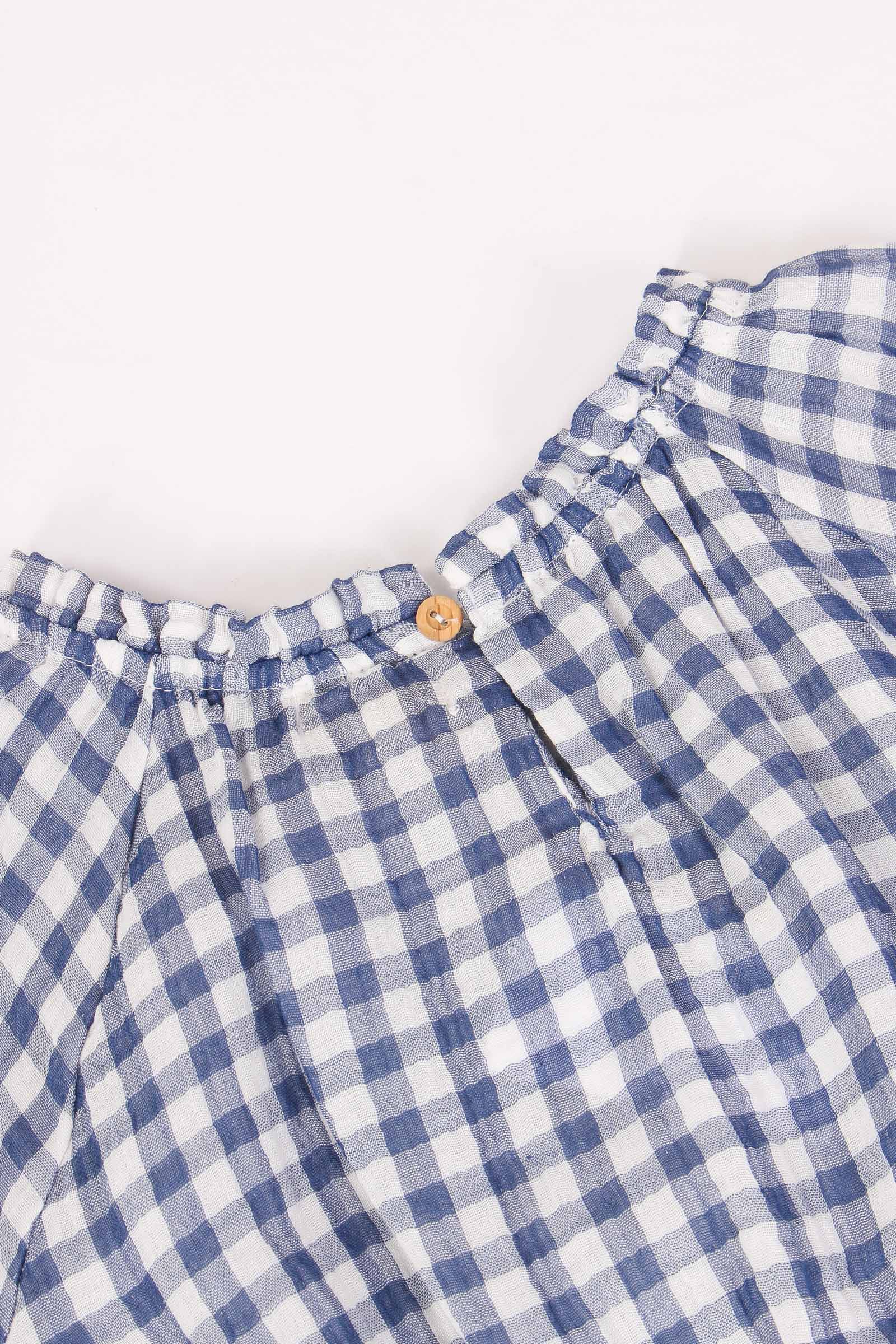 Blusa Vichy Blue Stone - immagine 6