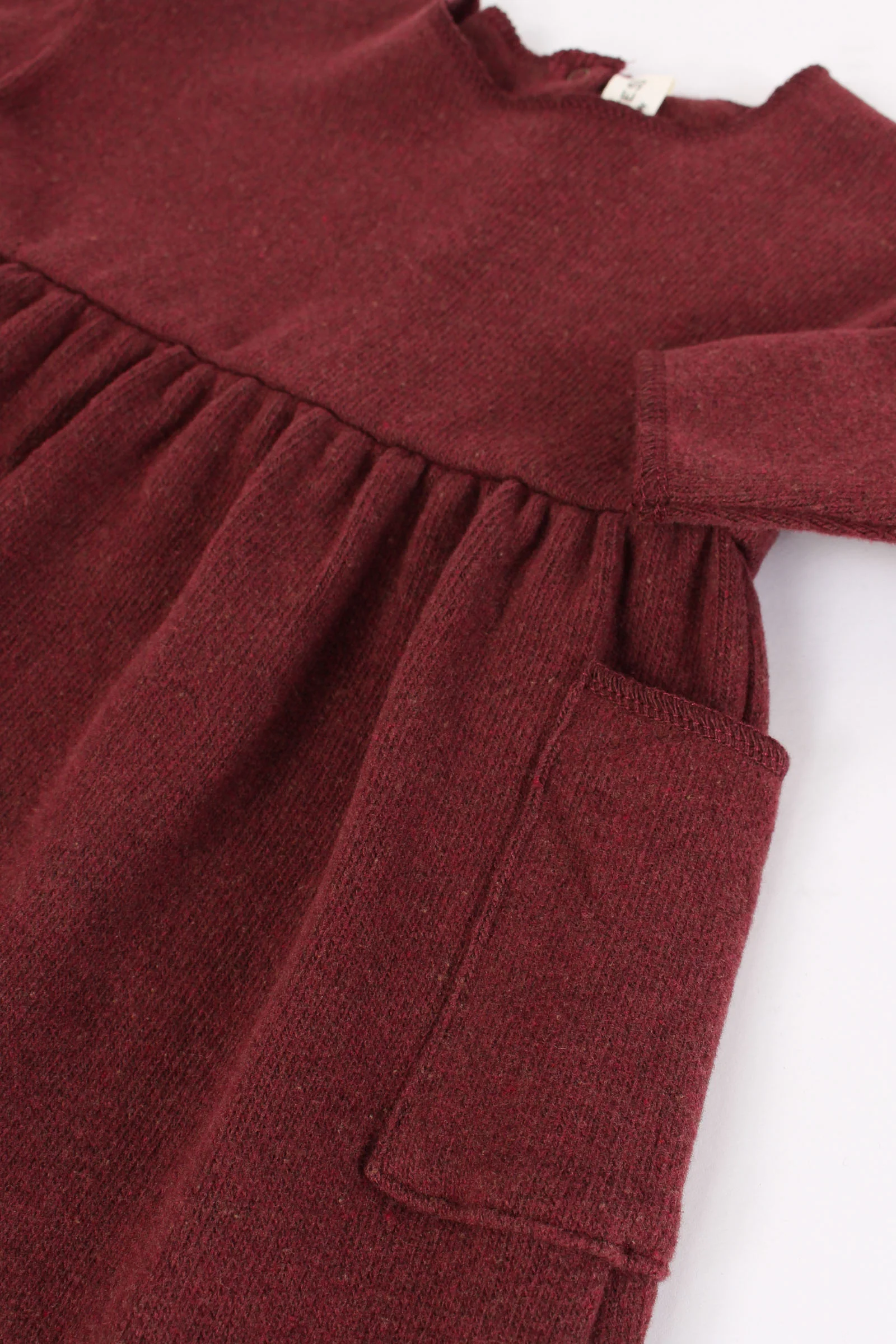 Abito Caldo Cotone Burgundy - immagine 4
