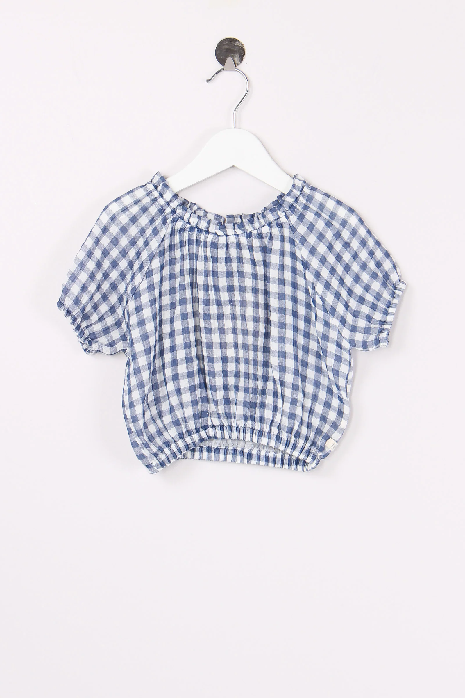 Blusa Vichy Blue Stone - immagine 2