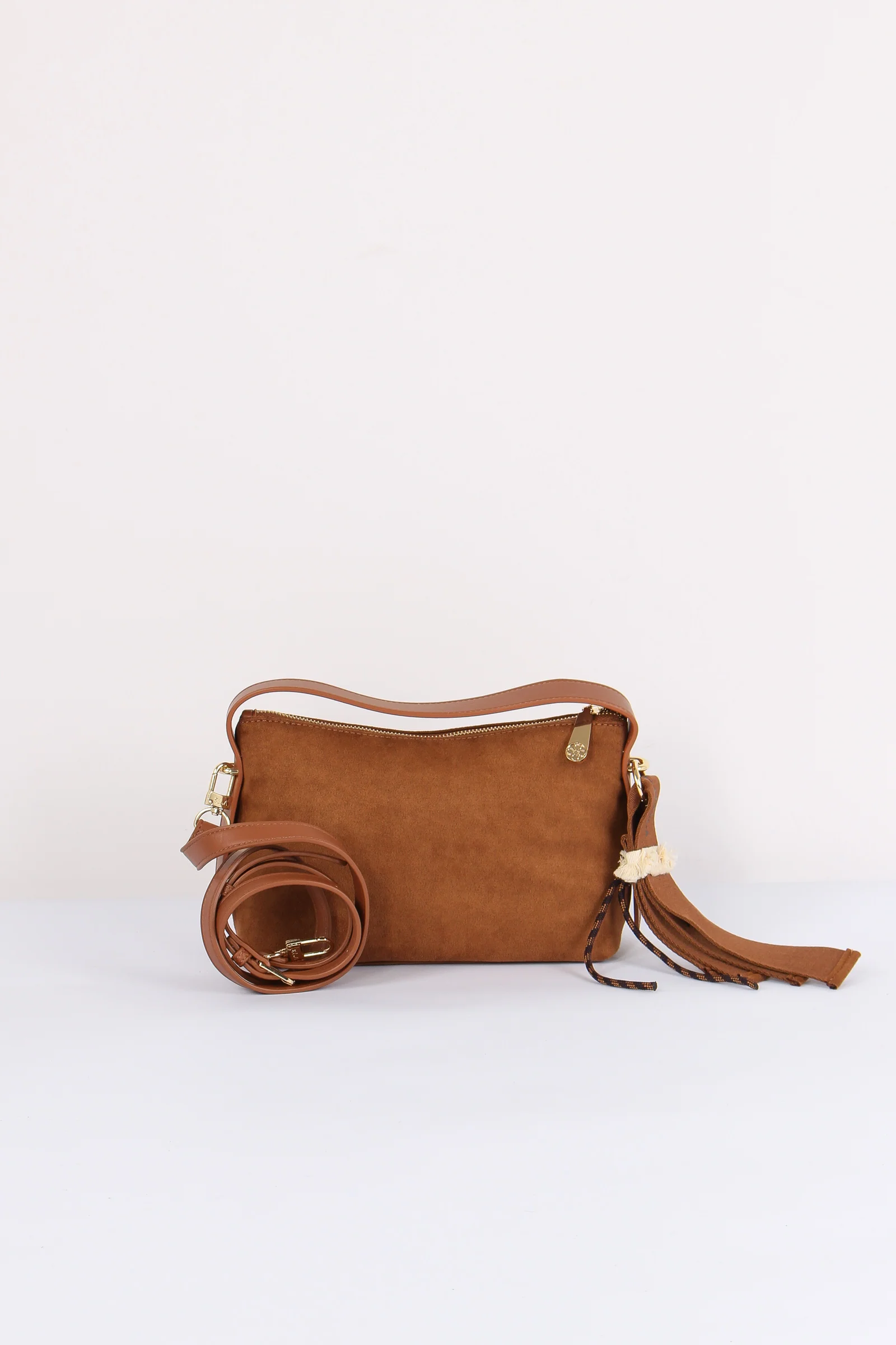 Danielle Sacca Mini Ecocamoscio Cuoio - immagine 4