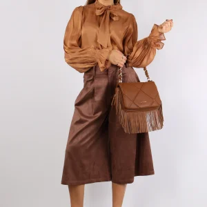 Camicia Fiocco Effetto Sfumato Miele