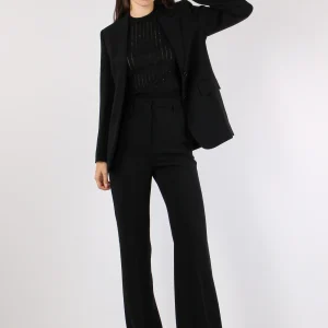 Alabama Pantalone Zampa Cady Nero