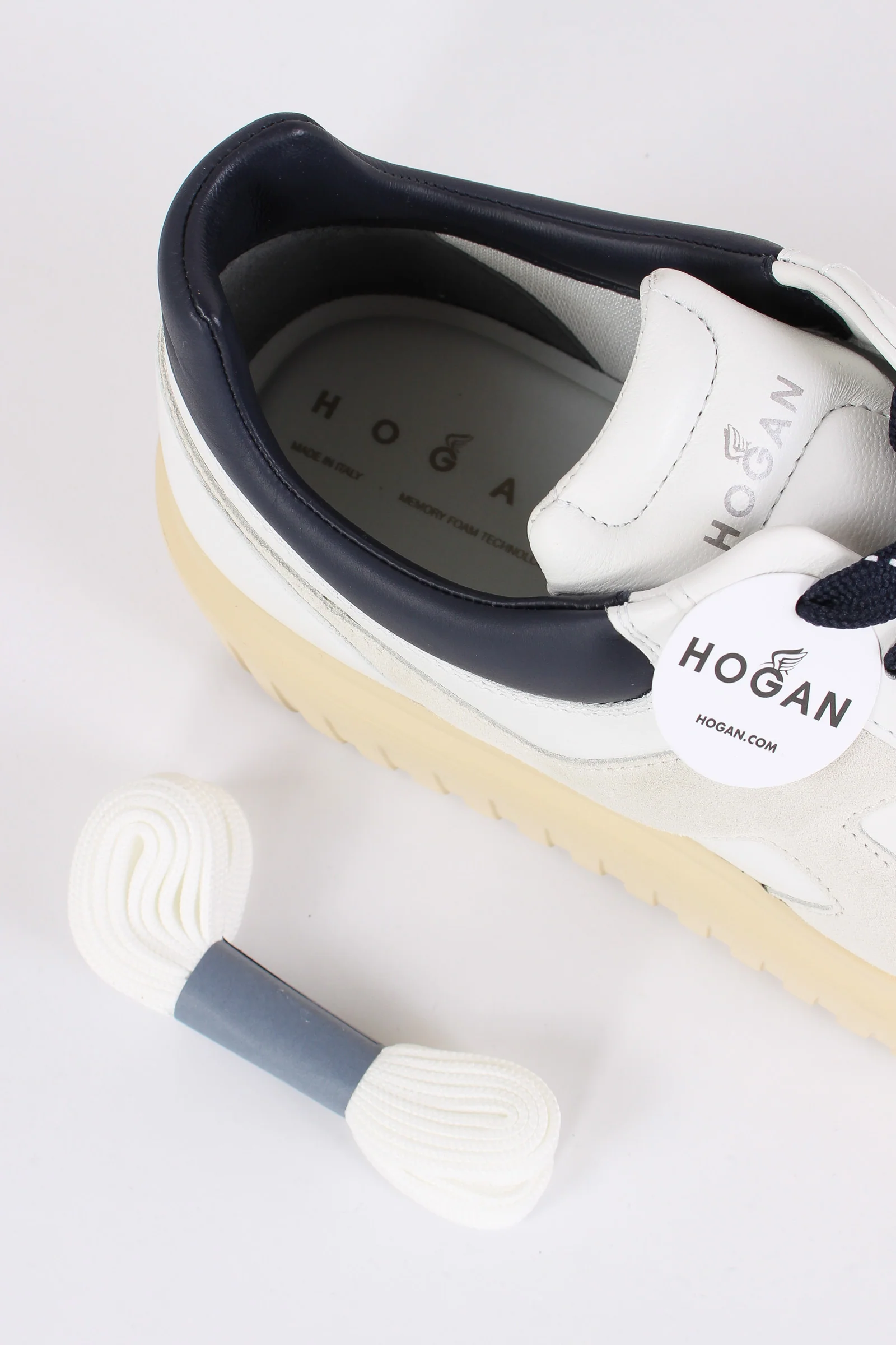 Sneaker Platform Nappa Bianco/blu - immagine 7