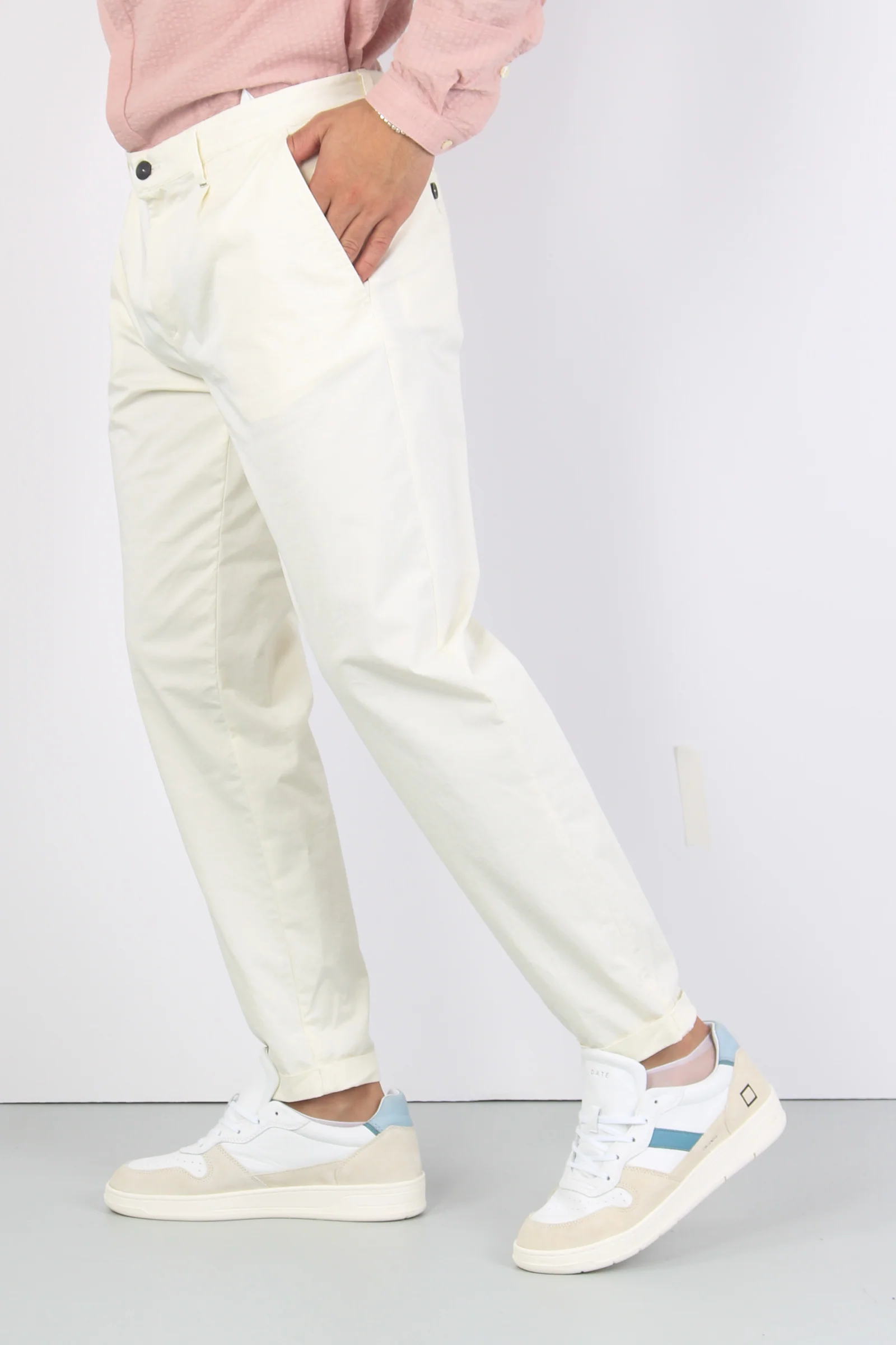 Tester Pantalone Rasatello Latte - immagine 7