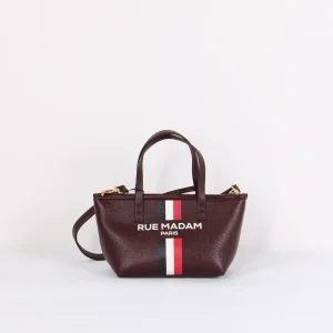 Mini Shopping Banda Monogram Burgundy