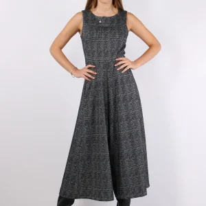 Tuta Pantalone Palazzo Nero/grigio