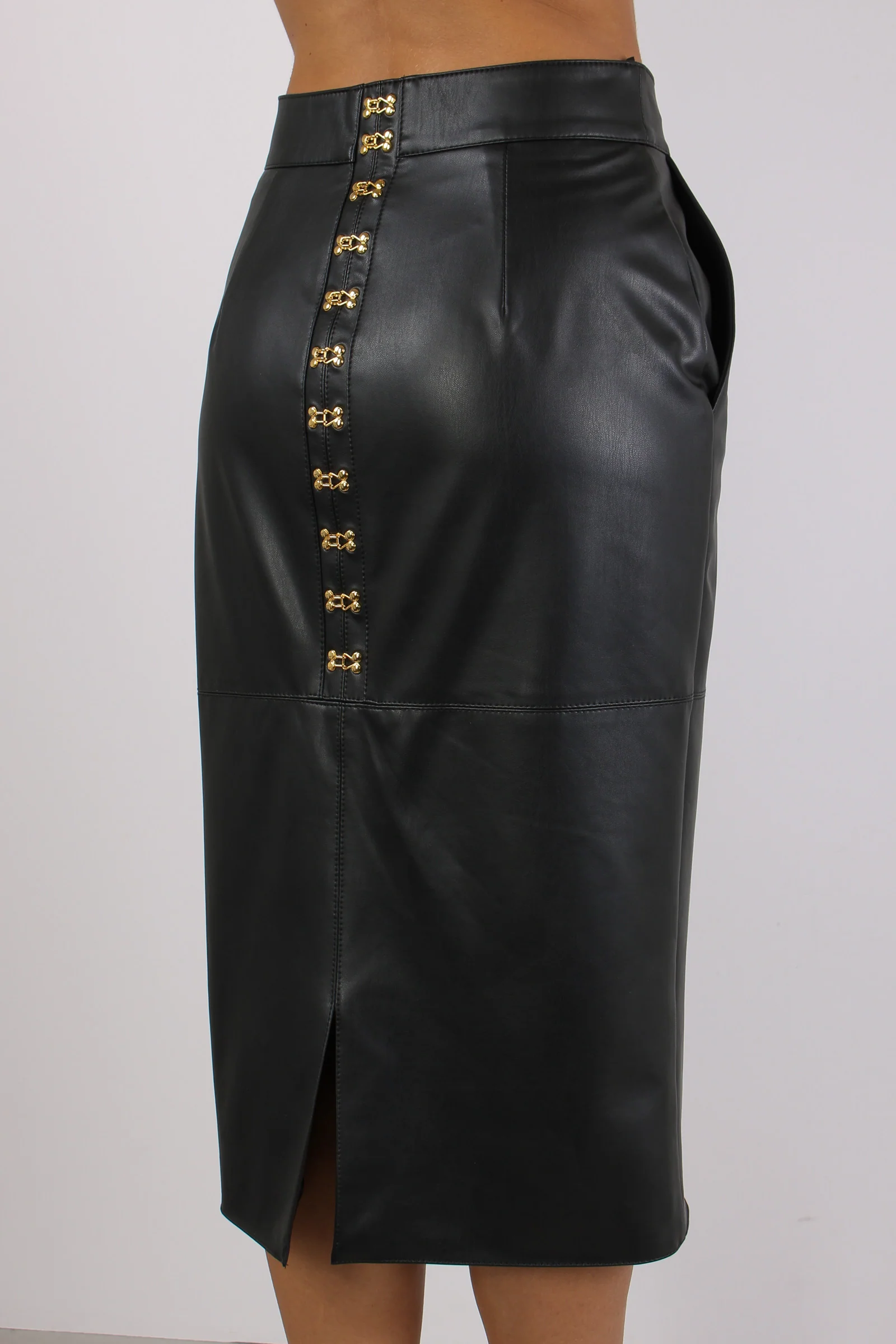 Longuette Pelle Nero - immagine 9