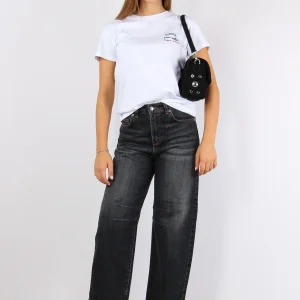 T-shirt Ricamo Single Per Scel Bianco