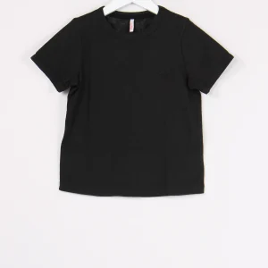 T-shirt Cotone Fiammato Nero