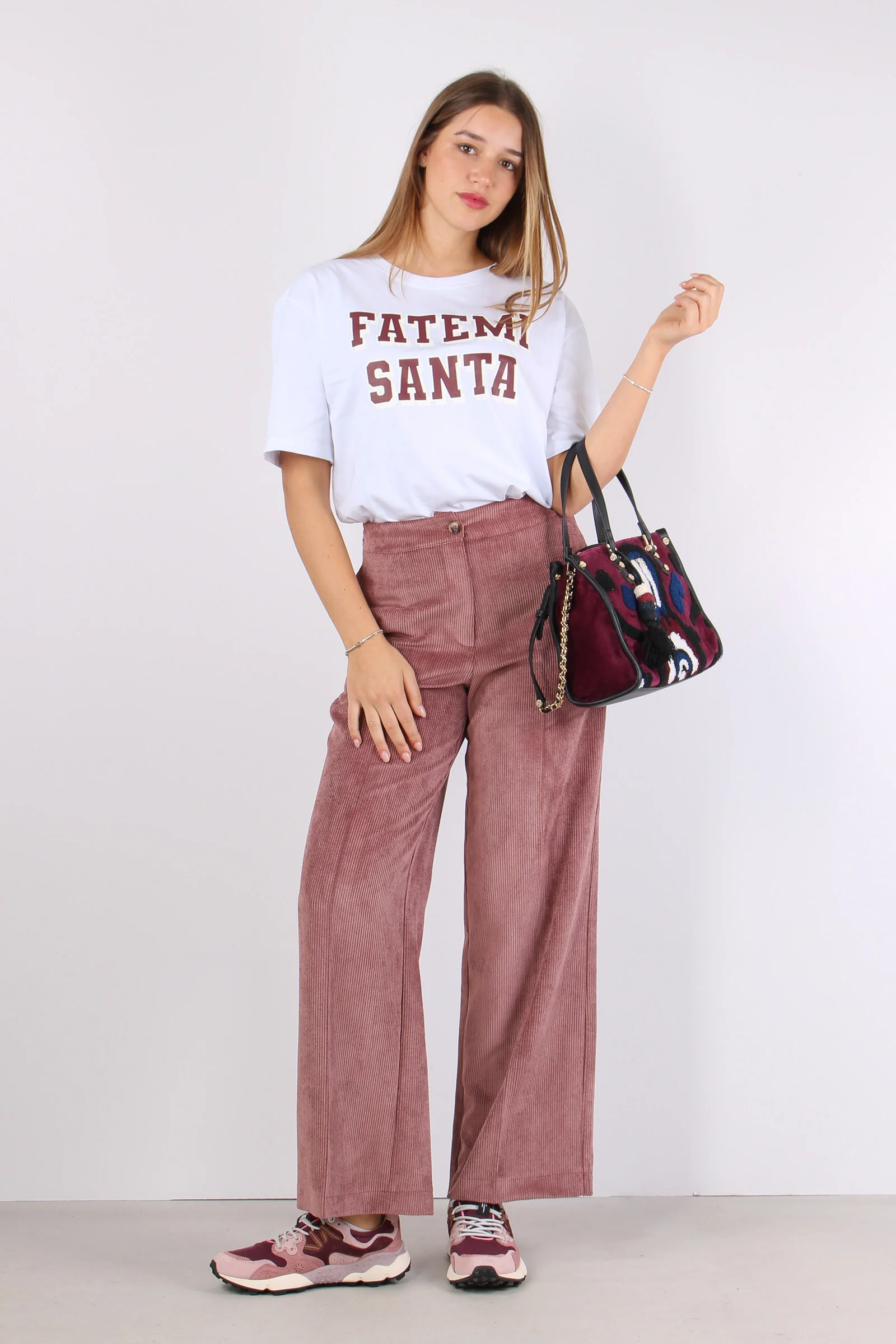 Pantalone Palazzo Velluto Cost Cipolla - immagine 2