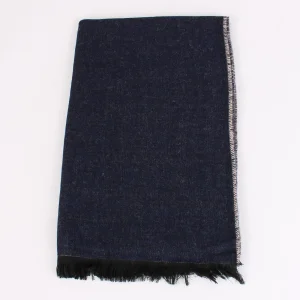 Sciarpa Double Blu/beige