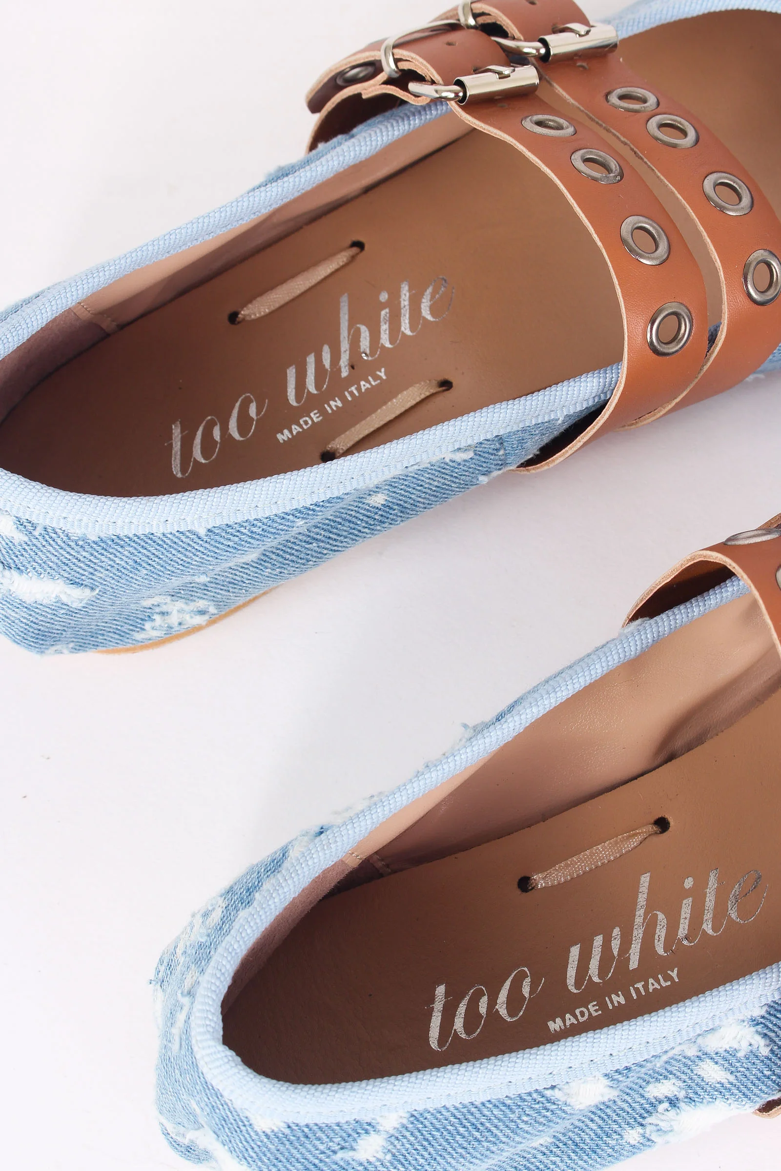 Ballerina Fibbia Borchie Vera Jeans/camel - immagine 8