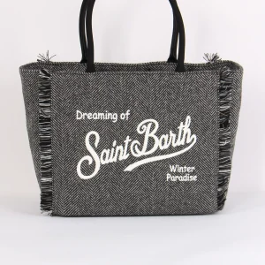 Borsa Tracolla Spinata Nero/bianco