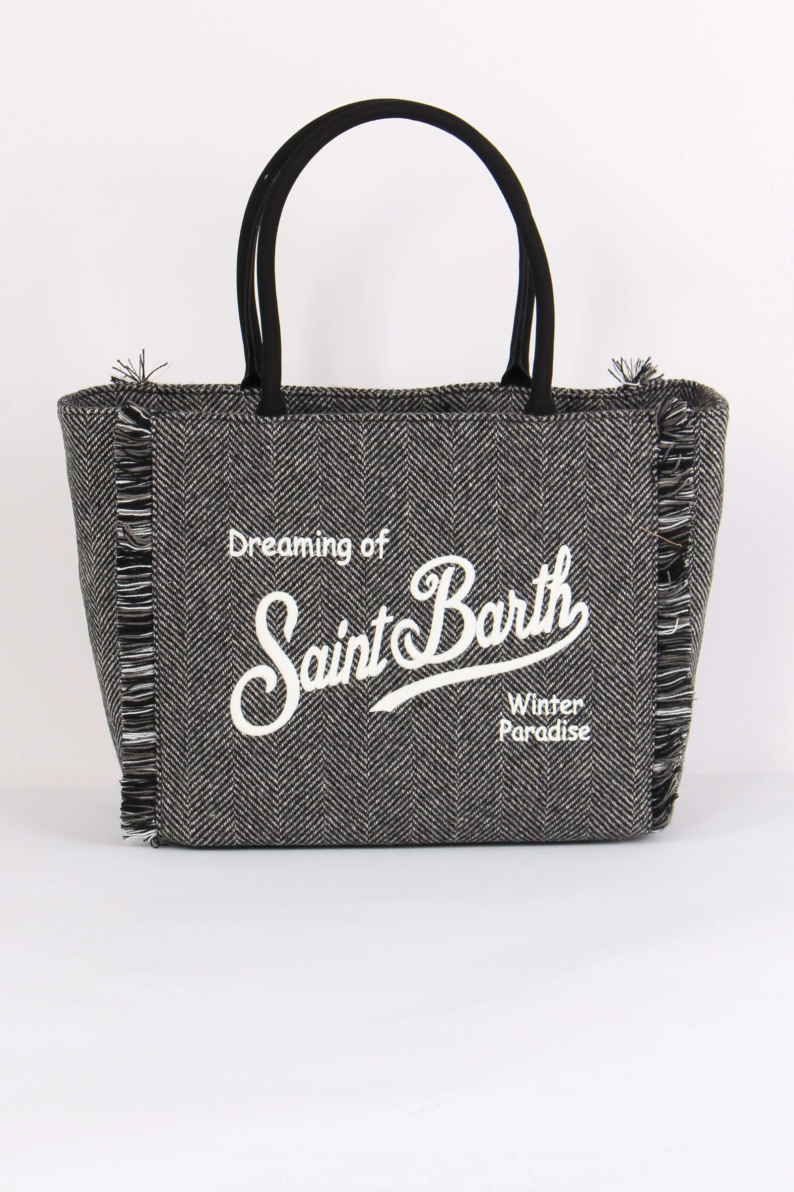 Borsa Tracolla Spinata Nero/bianco - immagine 2