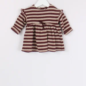 Abito Riga Melanzana/beige