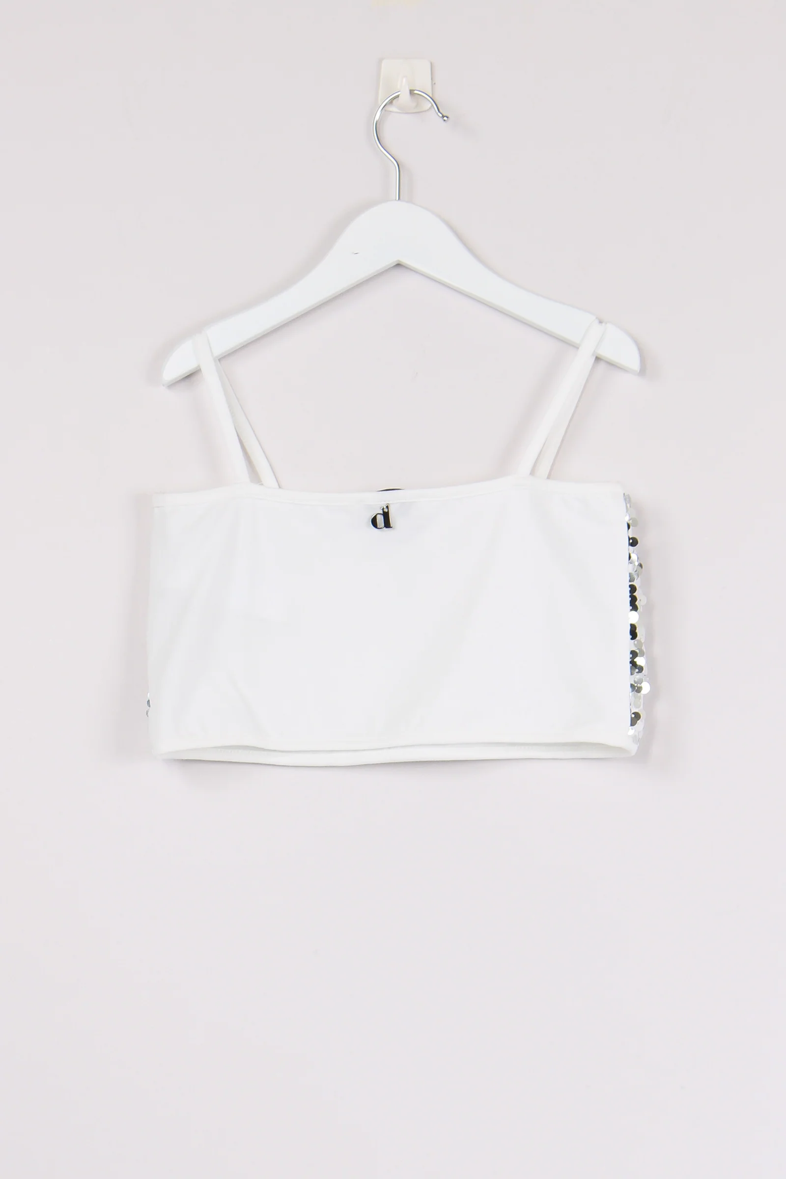 Top Paillettes Argento - immagine 3