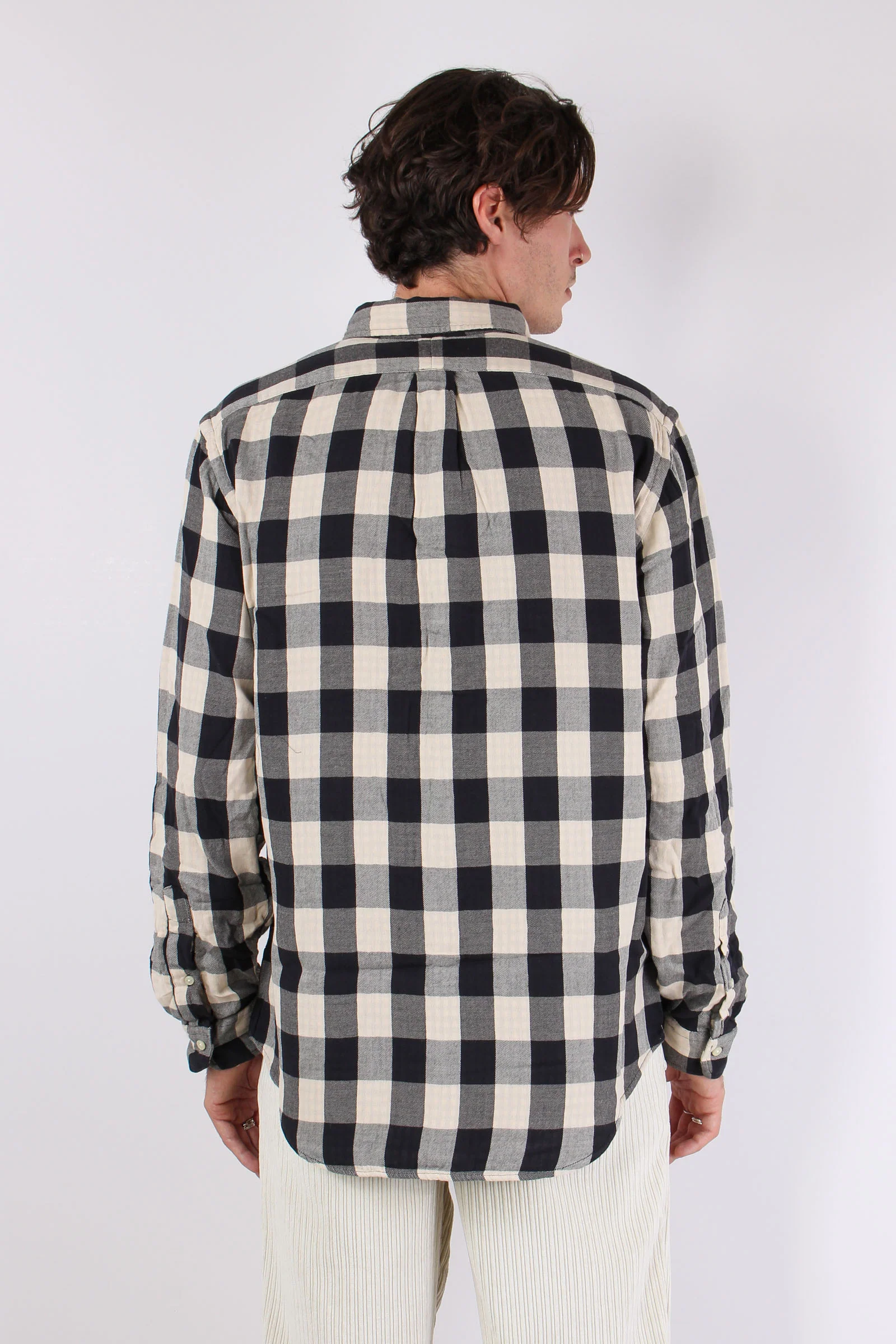 Camicia Fantasia Quadri Cream/black - immagine 7