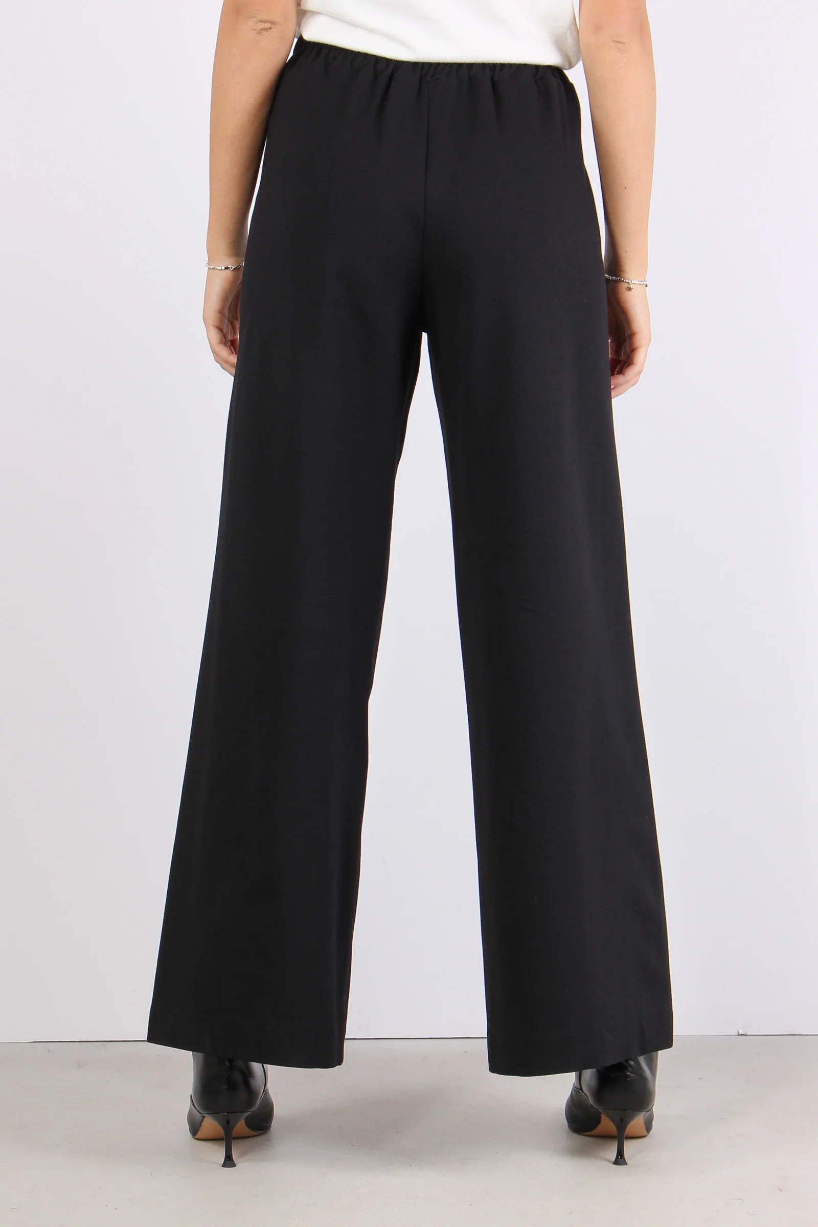 Pantalone Palazzo Punto Milano Nero - immagine 5
