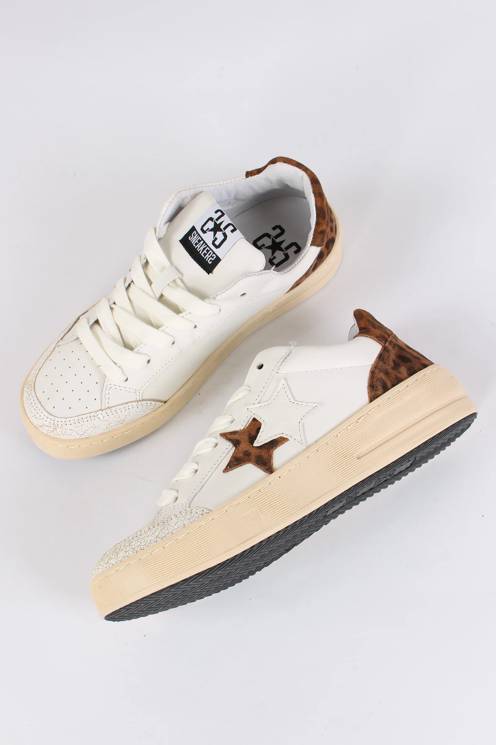 Sneakers New Star Animalier Bianco/leopard - immagine 4